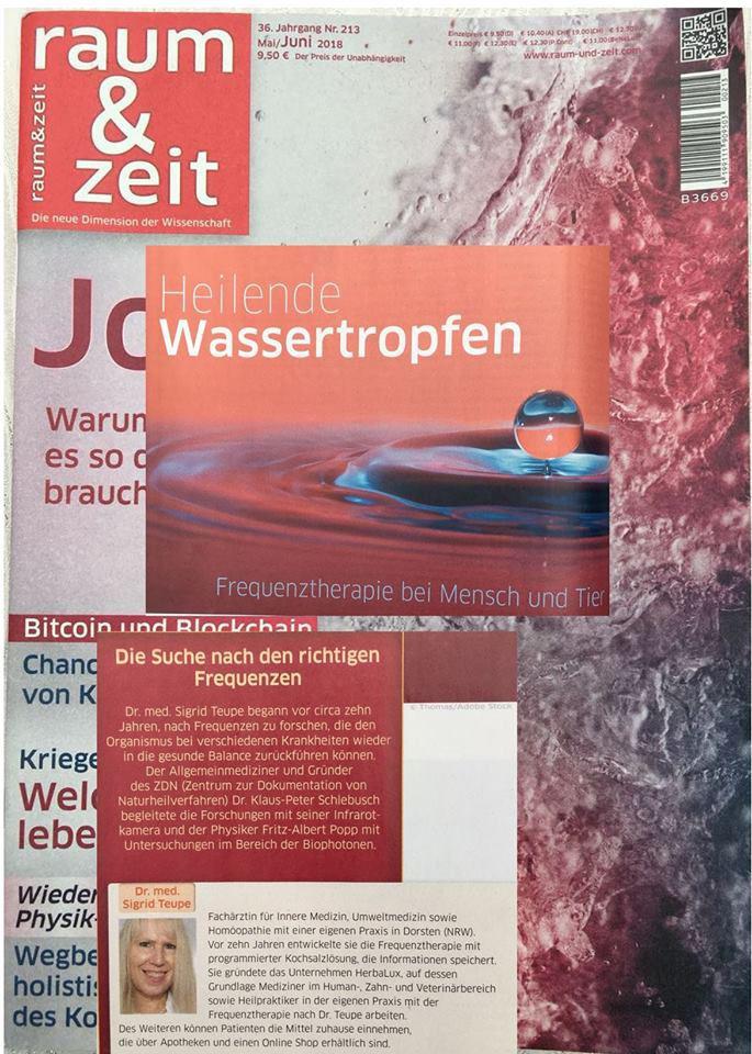 Zeitschrift Raum & Zeit Mai/Juni 2018